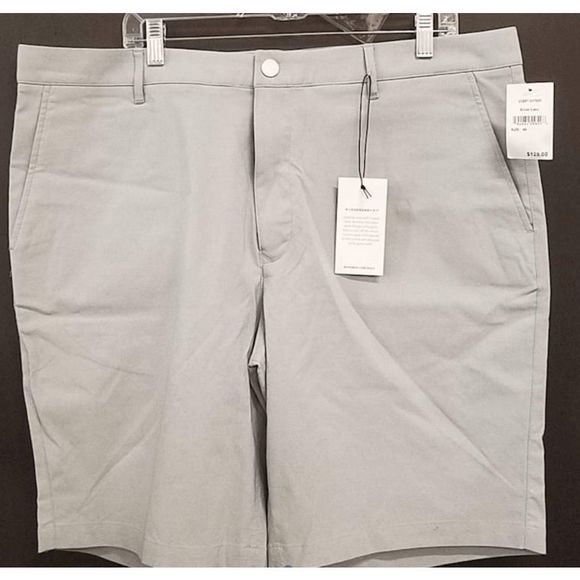 Bonobos NWT Men's Gray Flat Front Golf Chino Shorts Size 40, Retail: $129 - Picture 1 of 3